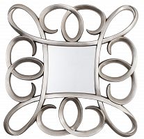 зеркало серебряное квадратное в фигурной раме silver swirl frame от rvastley во Владимире