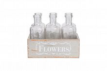 набор стеклянных бутылок flowers во Владимире