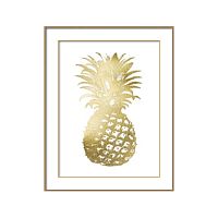 постер gold pineapple золотой во Владимире