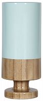 ваза настольная rustic chic tube blue wood во Владимире