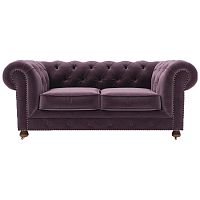 диван chesterfield lux двухместный прямой фиолетовый во Владимире