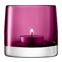 подсвечник стеклянный лиловый для чайной свечи light colour, 8,5 см во Владимире