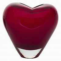 ваза стеклянная (красная) one heart 17*13.5*18 во Владимире