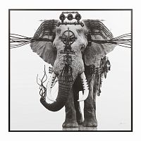 постер ornate elephant черный во Владимире