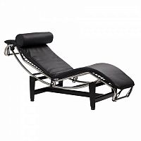 шезлонг chaise longue lc4 черный во Владимире