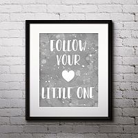 постер follow heart а4 во Владимире