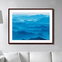 картина: mountain silhouettes in the brandenburg alps, austria во Владимире