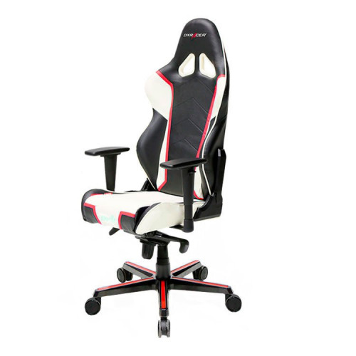 кресло геймерское dxracer racing черно-бело-красное во Владимире