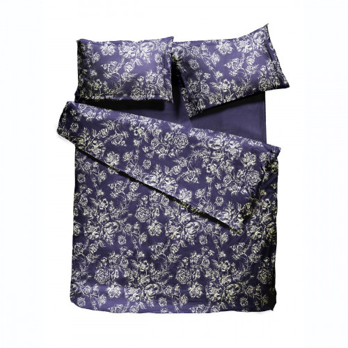 комплект постельного белья decoflux сатин евро peony indigo во Владимире
