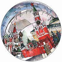 тарелка сувенирная спасская башня во Владимире