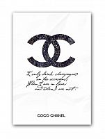 постер drink champagne. coco chanel а3 во Владимире