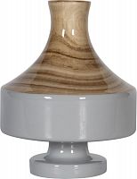 ваза настольная rustic chic vase wood grey во Владимире