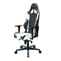 кресло геймерское dxracer racing черно-бело-синее во Владимире