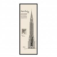 постер chrysler building черный во Владимире