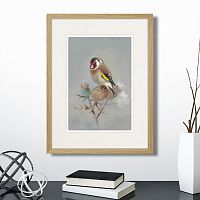 картина: goldfinch on a thistle, 1886г. во Владимире