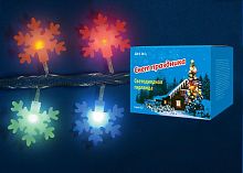 светодиодная гирлянда «снежинки-3» 700см (07936) uniel uld-s0700-050/dta multi ip20 snowflakes-3 во Владимире