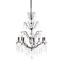 люстра maria theresa grande 8 lamps чёрная, прозрачная во Владимире