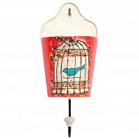 настенный крючок birdie in pocket red во Владимире