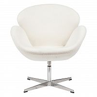 кресло swan chair белое во Владимире