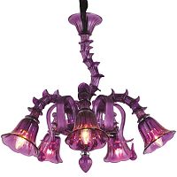 подвесная люстра arte lamp corno a8023lm-5cc фиолетовая во Владимире