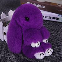 меховой зайка брелок фиолетовый во Владимире