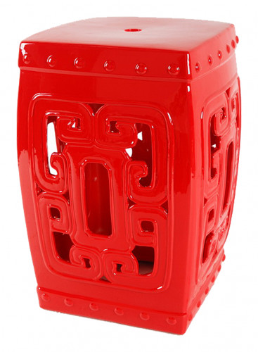 керамический столик-табурет oriental stool red во Владимире
