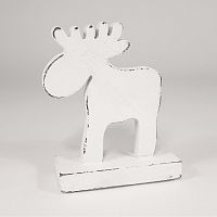 украшение новогоднее на подставке олень белый white reindeer, 15х11х5 см во Владимире