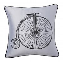 подушка с ретро-велосипедом retro bicycle grey во Владимире