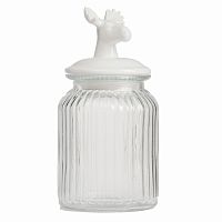 декоративная банка с крышкой deer средняя во Владимире