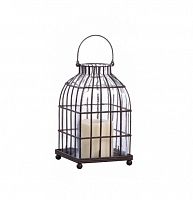подсвечник-фонарь металлический клетка bird in cage ii, 22 см во Владимире
