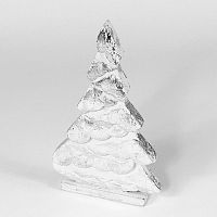 украшение новогоднее на подставке ель серебряная snow tree, 22х11х5 см во Владимире