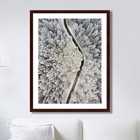 картина: winter road view во Владимире