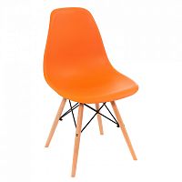 стул деревянный eames pc-015 оранжевый во Владимире