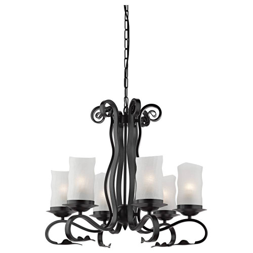 подвесная люстра arte lamp scroll a7915lm-6bk во Владимире