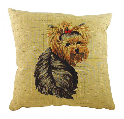 подушка с фото йоркширского терьера yorkie sitting во Владимире