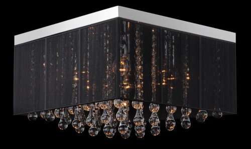 потолочная люстра eurosvet 3267/8 хром/черный во Владимире