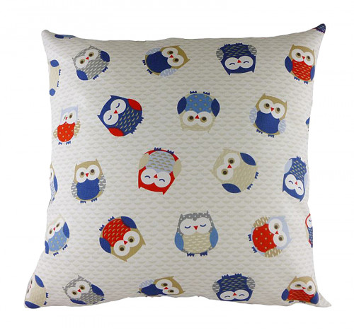 подушка с принтом owl print blue во Владимире