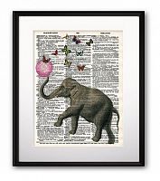 постер elephant and balloon а3 во Владимире