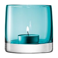подсвечник стеклянный бирюзовый для чайной свечи light colour, 8,5 см во Владимире