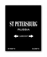 постер st.petersburg а3 (черный) во Владимире