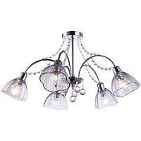 потолочная люстра arte lamp silenzio a9559pl-5cc хром во Владимире