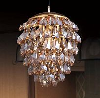 подвесной светильник crystal lux charme sp3+3 led gold/amber во Владимире