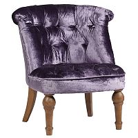 кресло sophie tufted slipper chair вельвет фиолетовое во Владимире