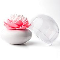 контейнер для хранения ватных палочек lotus белый-розовый во Владимире