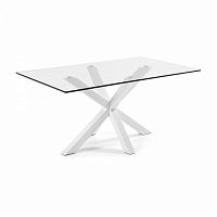 стол arya 160x90 white, clear glass c435c07 от la forma (ex julia grup) во Владимире