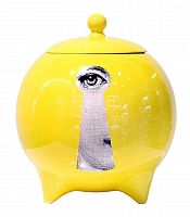 декоративная ваза с крышкой пьеро форназетти la chiave yellow во Владимире