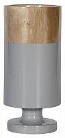 ваза настольная rustic chic tube wood grey во Владимире