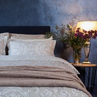 комплект постельного белья decoflux сатин семейный victoria ivory во Владимире