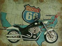 декоративное настенное панно motorcycle story во Владимире