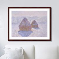 картина: haystacks (effect of snow and sun), 1891г. во Владимире